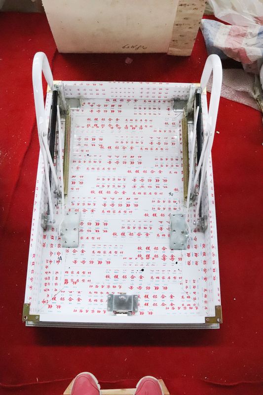 隐藏钛镁合金伸缩梯 合金框架面板