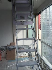 太空铝阁楼楼梯（全灰定制）